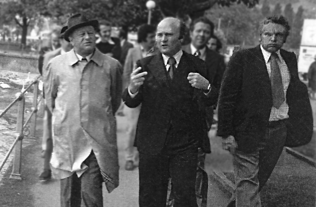 Günter (rechts) mit seinem Vorbild Bruno Kreisky (links) 