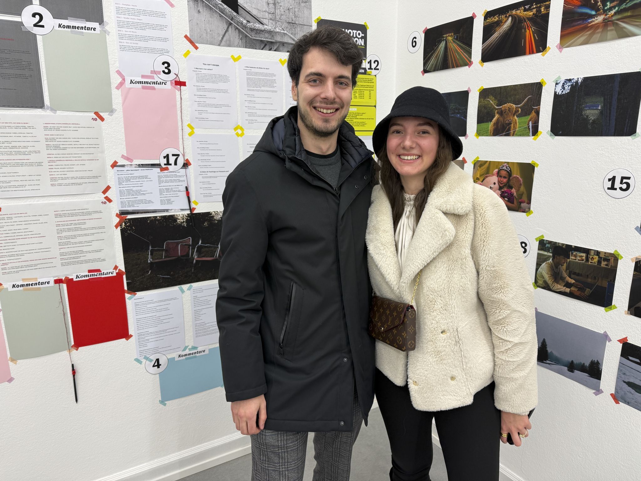 Anna Degiorgio und Michael Ammann beim Rundgang