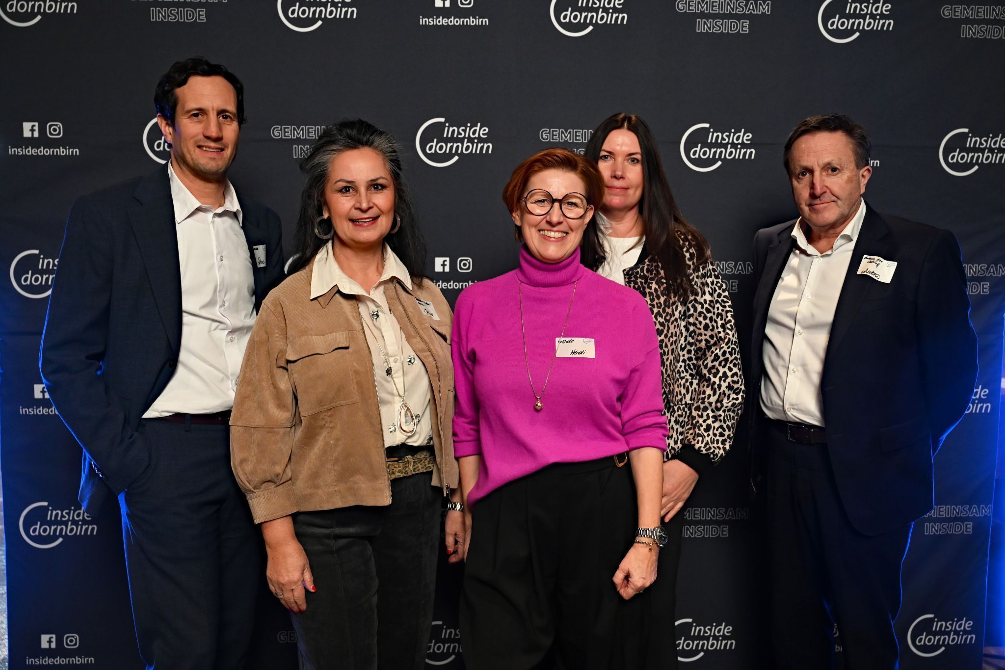 Vorstand und Geschäftsführung von inside Dornbirn begrüßten die Mitglieder beim Neujahrs-Opening.