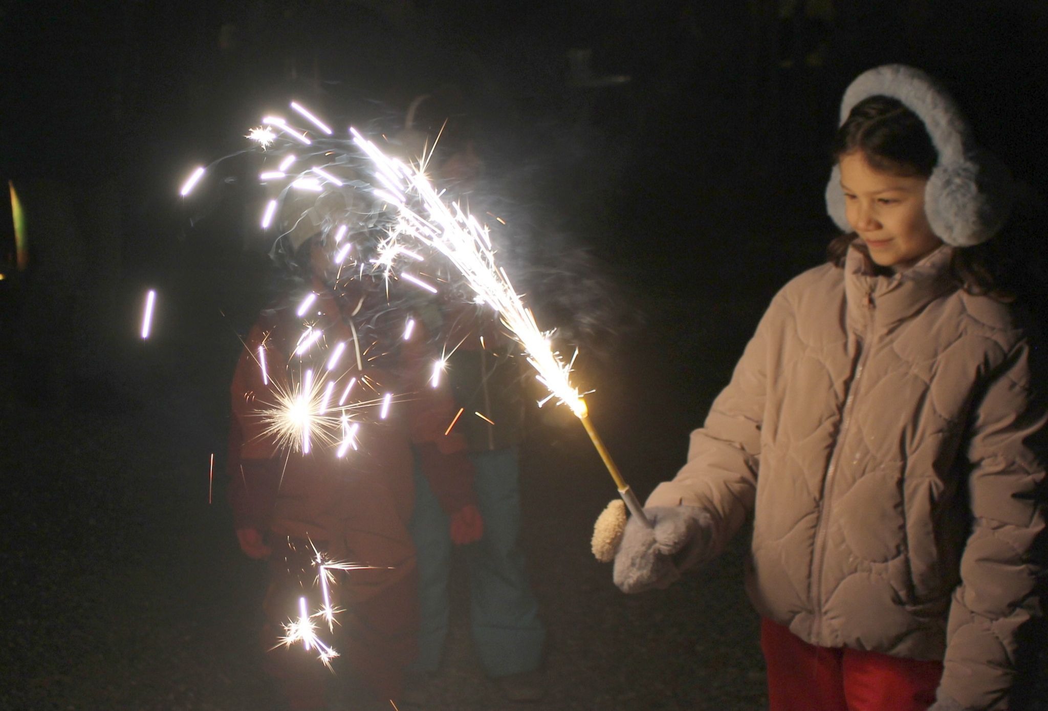 „Sanfte“ Pyrotechnik statt Mega-Feuerwerk.