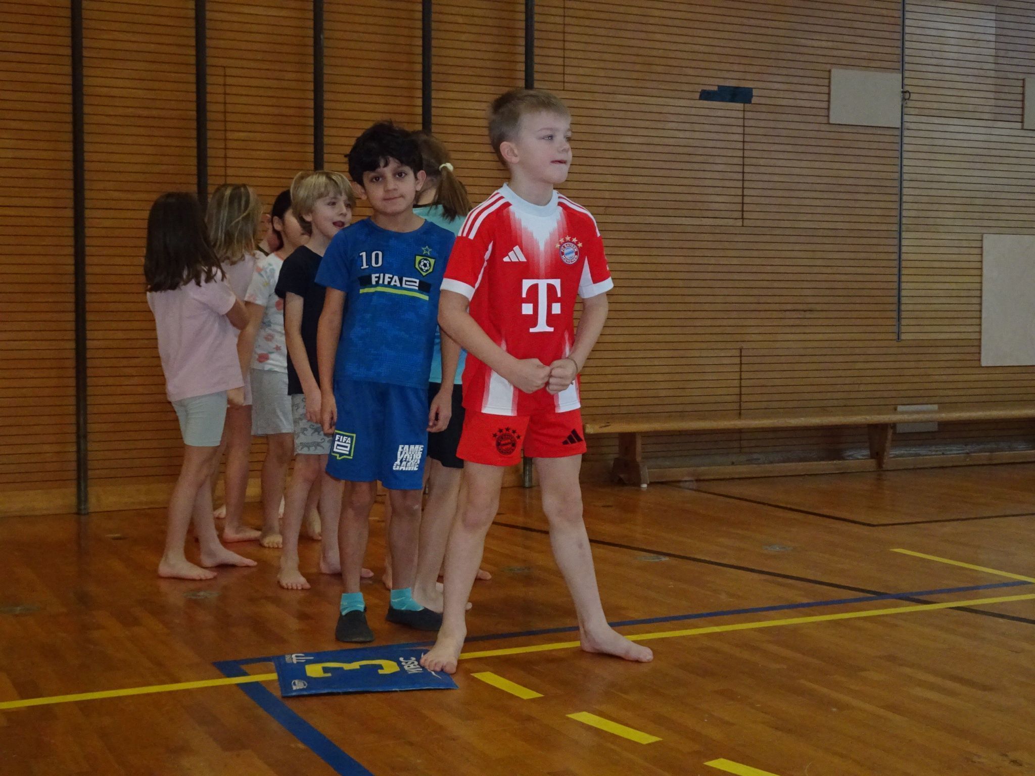 Bereit für den ersten Schlag. 