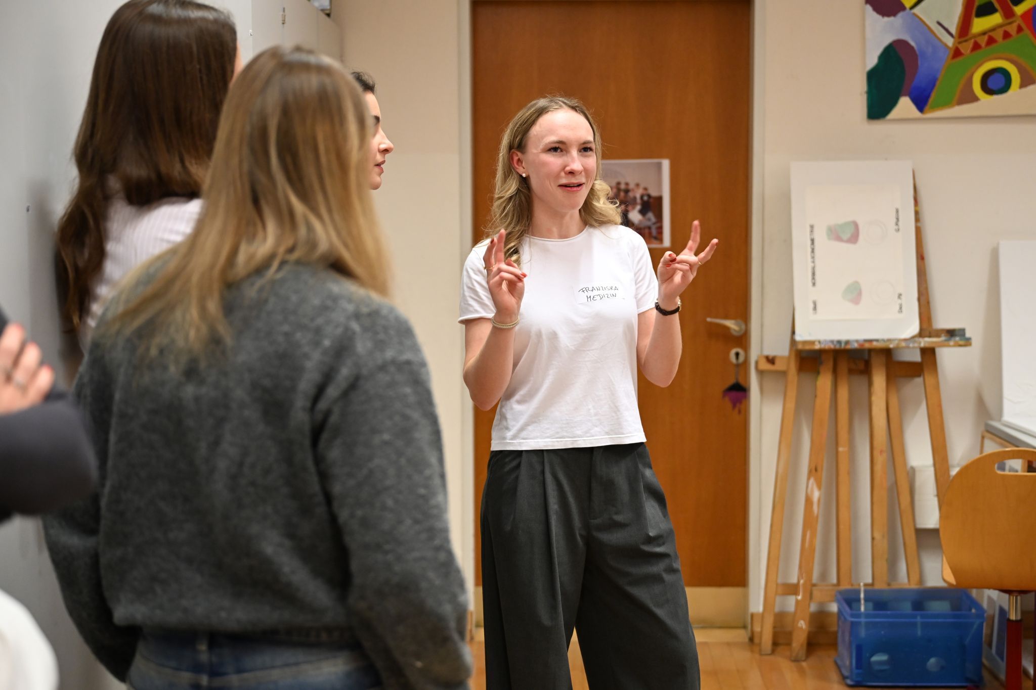 Medizinstudentin Franziska erzählte von ihren Studienerfahrungen.