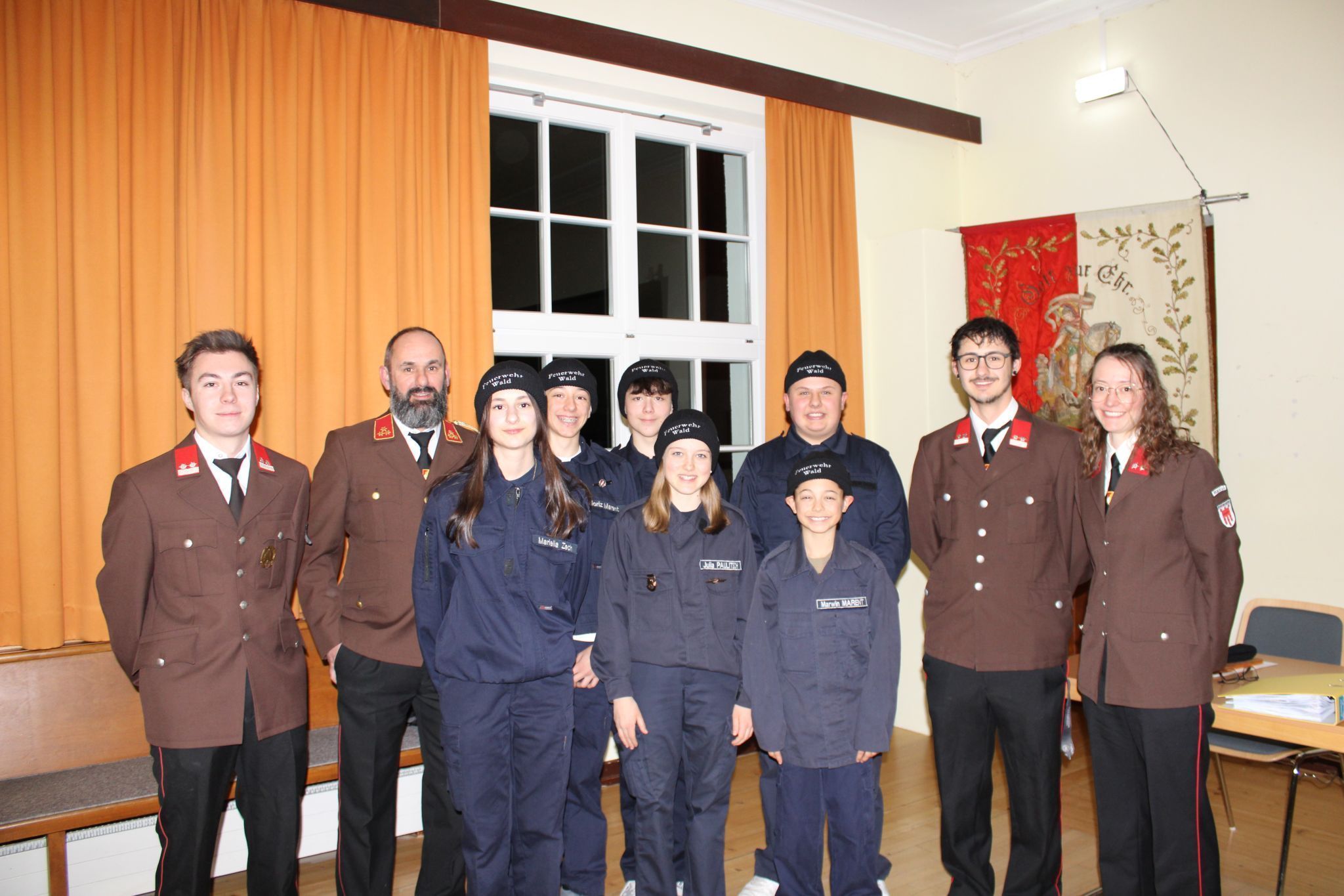 Die Feuerwehr Wald ist stolz auf ihre Feuerwehrjugendlichen.