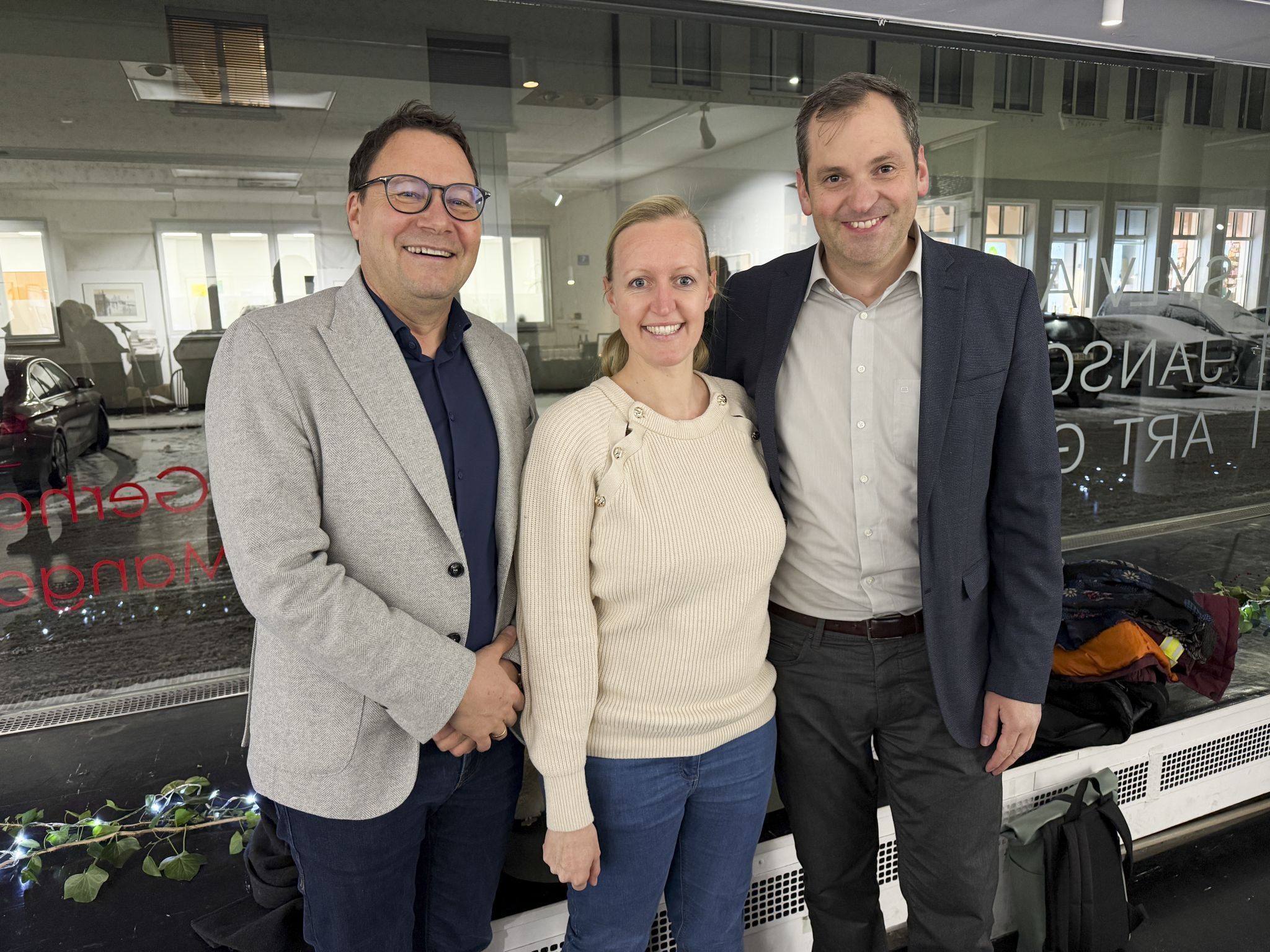 Hörbranzer Delegation/ Bgm. Andreas Kresser (re) mit Eva sowie Vize Bgm. Stefan Fischnaller