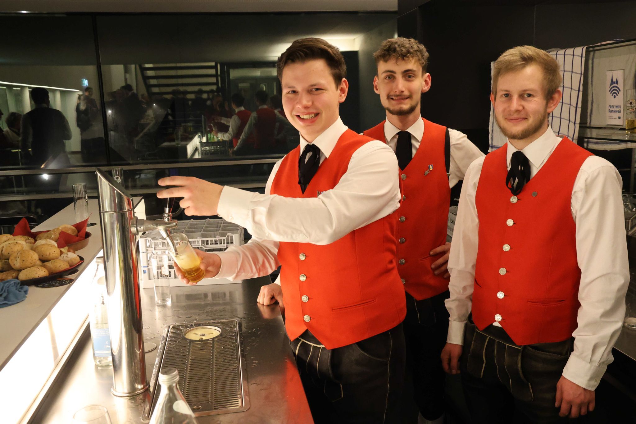 Simon Juen, Nils Pellini und David Sodneregger.