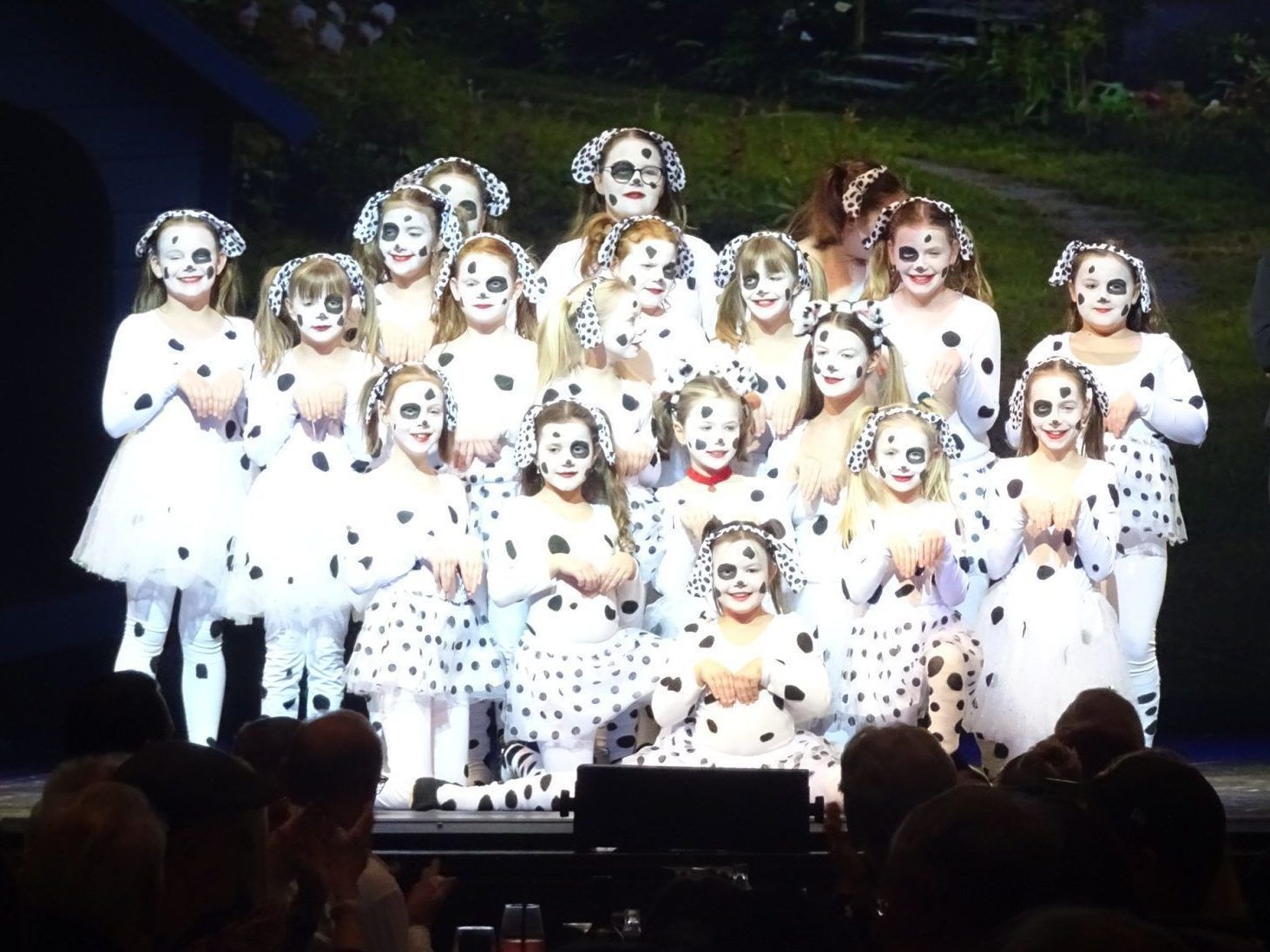 Die Kinder- und Teenietanzgruppe Mühlebach verzauberte als 101 Dalmatiner. 