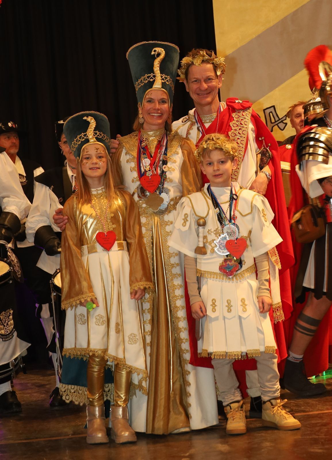 Prinzenpaar aus Bregenz: Prinzessin Caroline und Prinz mit Infanten Lina und Jakob