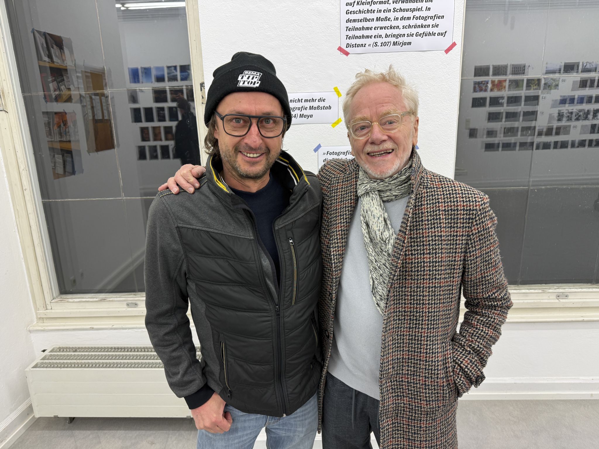 Fotograf Ivo Vögel und Künstler Tone Fink zeigten sich begeistert