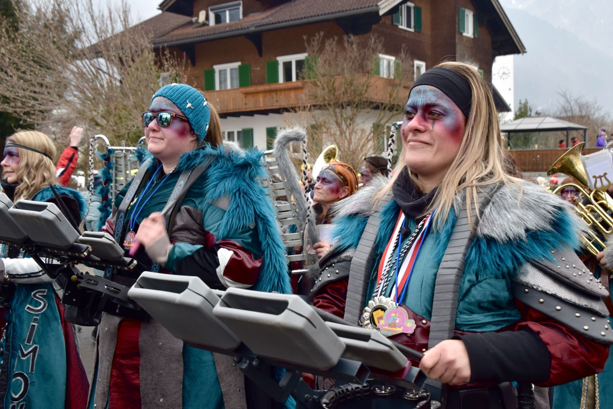 Musikantinnen der Guggamusig Schneggahüsler Frastanz