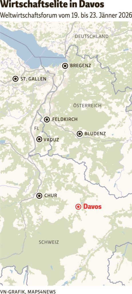 Trump wird mit Spannung in Davos erwartet: Hochsicherheitszone direkt vor Vorarlbergs Haustür