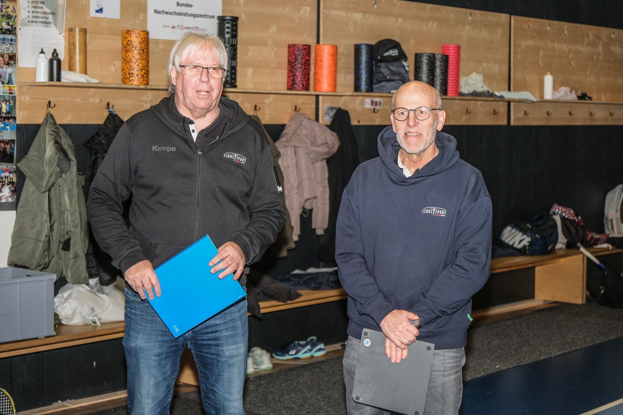 Die Landesschulsport-Referenten: Christoph Neyer und Conny Berchtold.