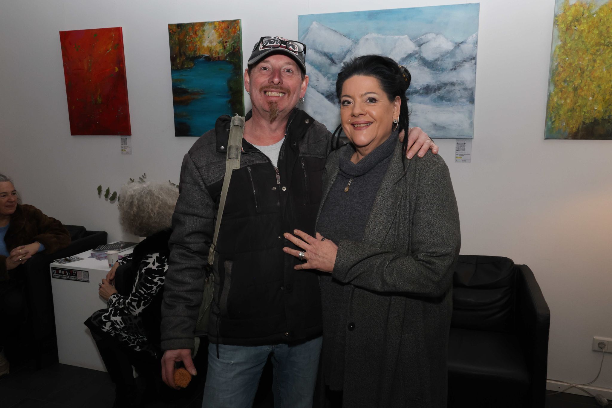 Metallkünstler Bernd Hämmerle und Muse Silvia Gutmann.