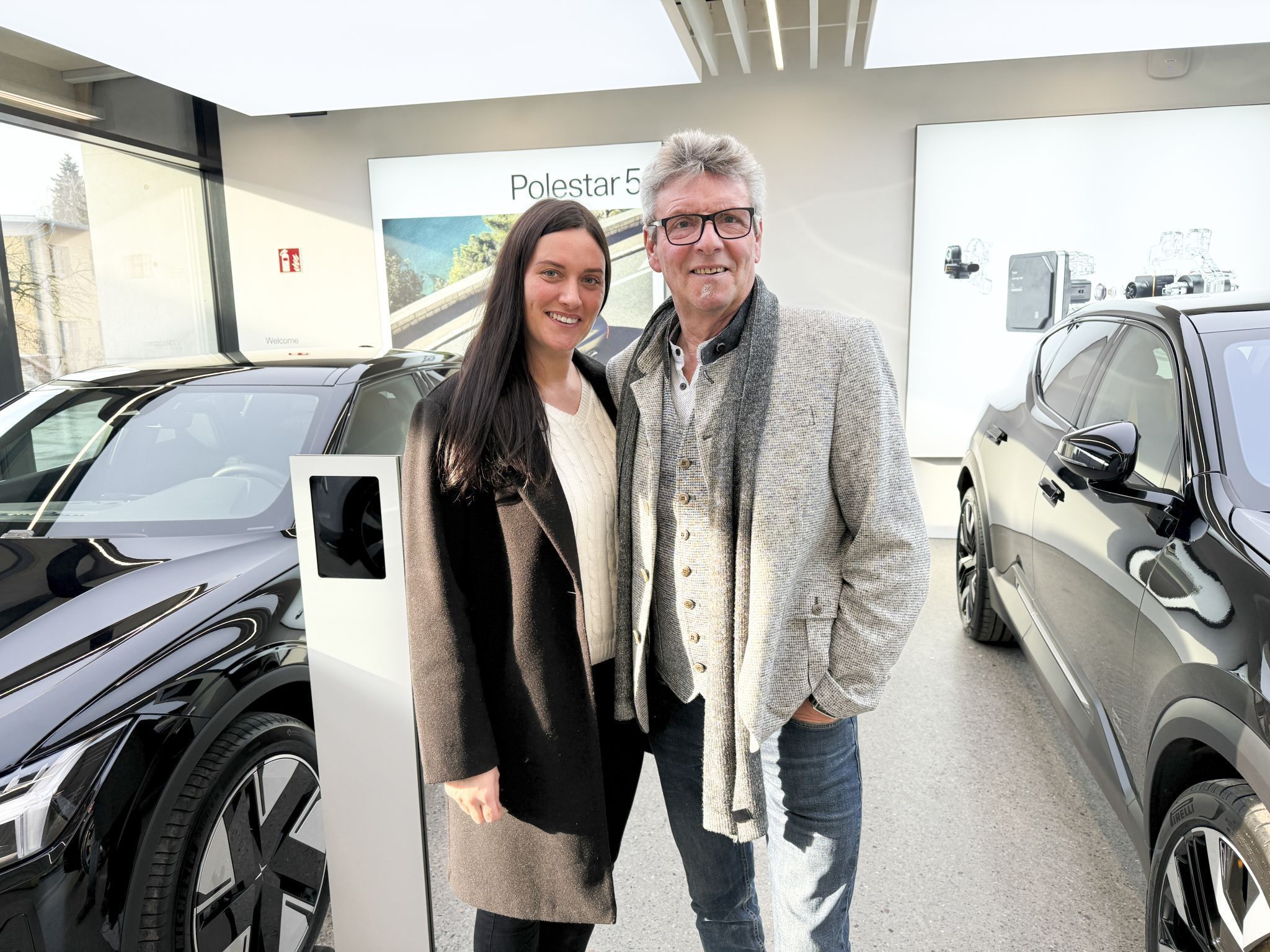 Sabrina Griesebner kam mit Papa Franz