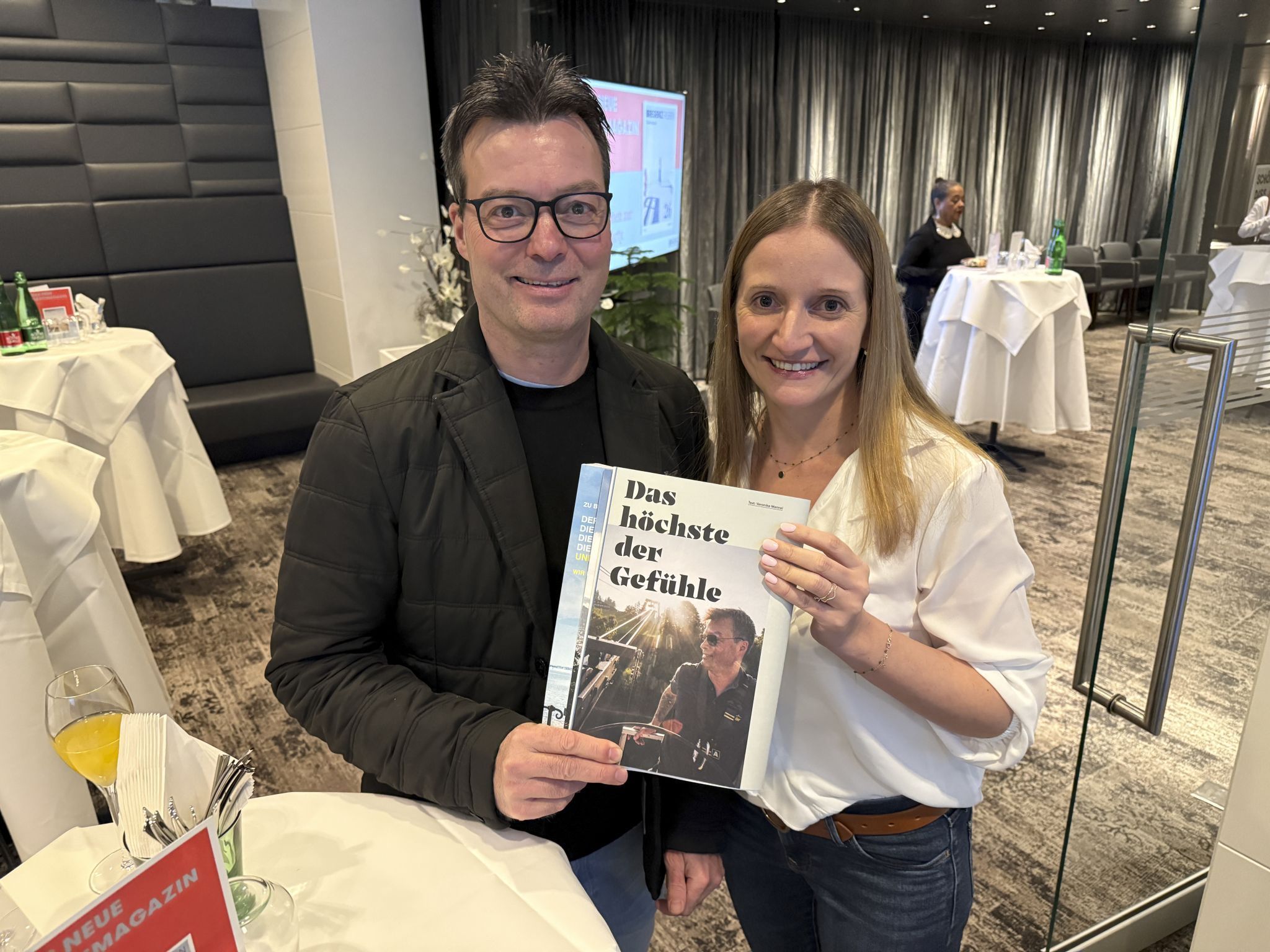 Im Magazin verewigt/ Bertl Martan mit Corinna Seiter