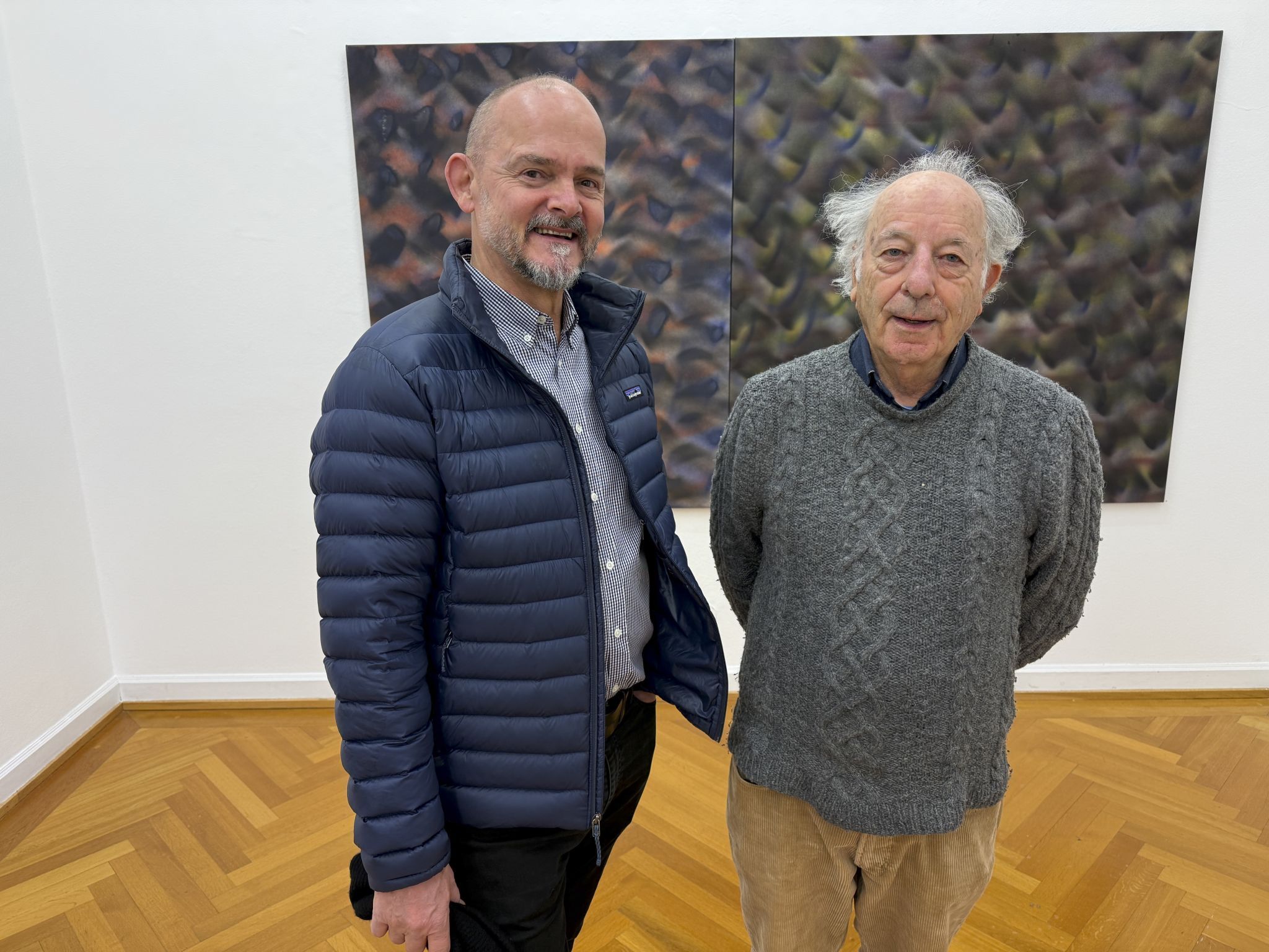 Gebhard Heinzle und Alan Cohen sahen sich die Werke an