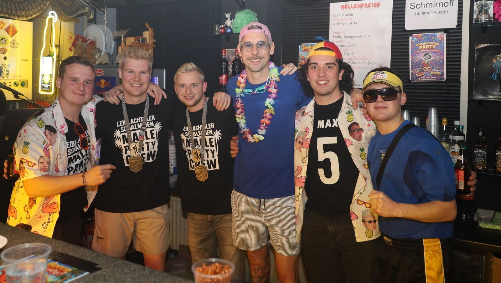 Die Barcrew der Leiblachtaler Schalmeien hatte einiges zu tun