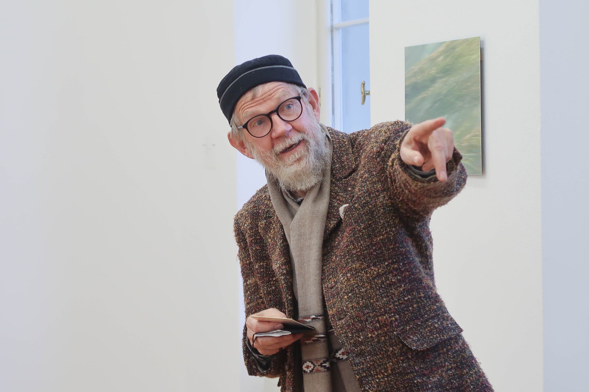 Reinold Amann organisiert auch immer wieder Ausstellungen, wie hier im Künstlerhaus Palais Thurn und Taxis in Bregenz.