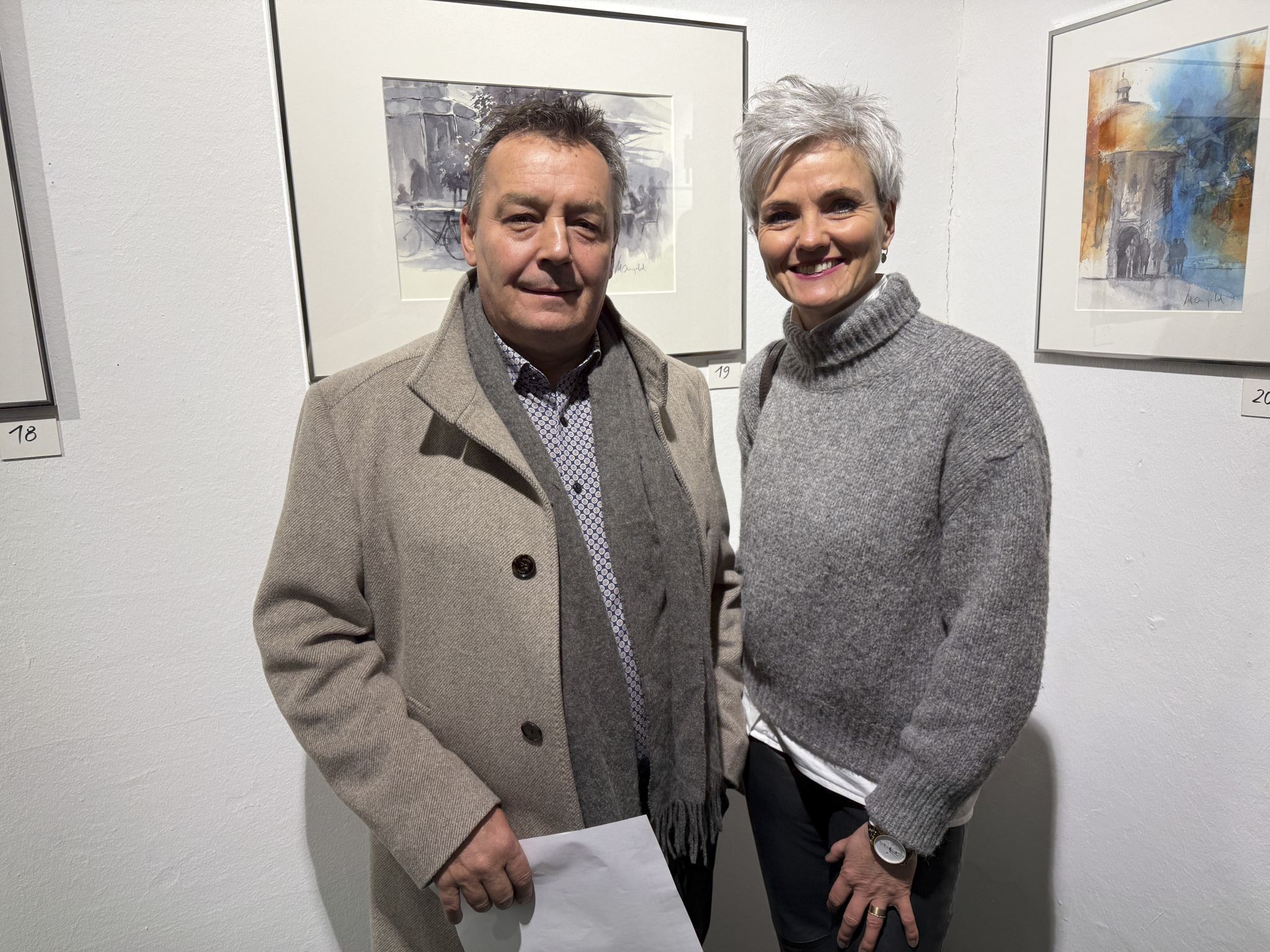 Manuela und Johannes Schwärzler beim Rundgang