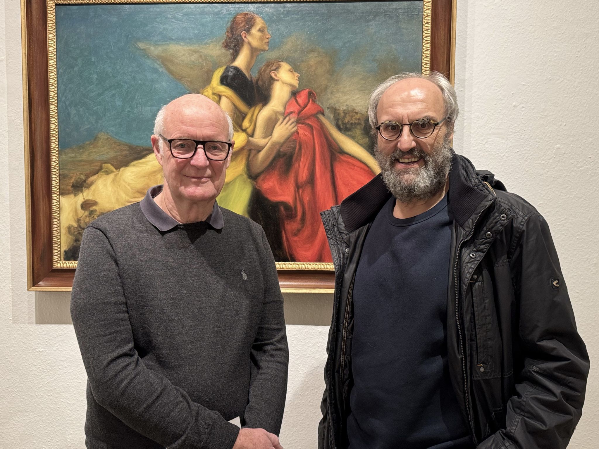 KunstVorarlberg Präsident Hermann Präg mit Vizepräsident Hanno Metzler.