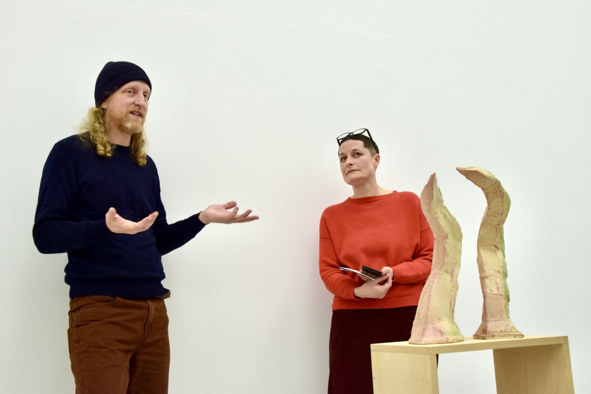 Künstler Georg Petermichl und Kuratorin Christine Lederer