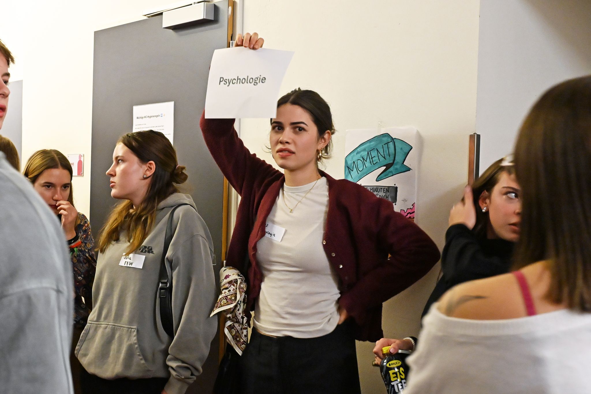 Je nach Studieninteresse bildeten sich unterschiedliche Gruppen.