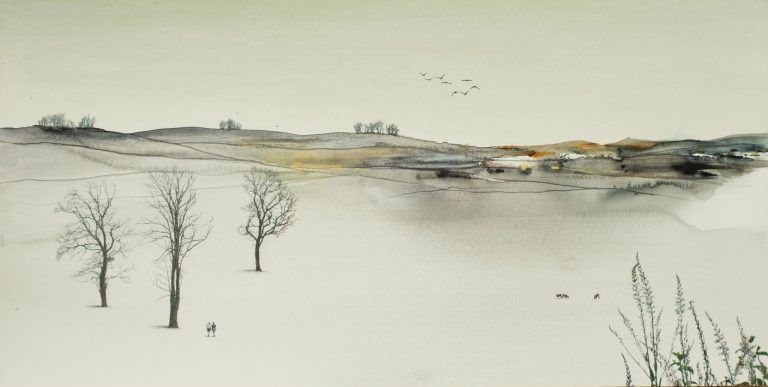 Bild 3 - Gerhard Rasser,Landschaft III,Mischtechnik, 2024.jpg