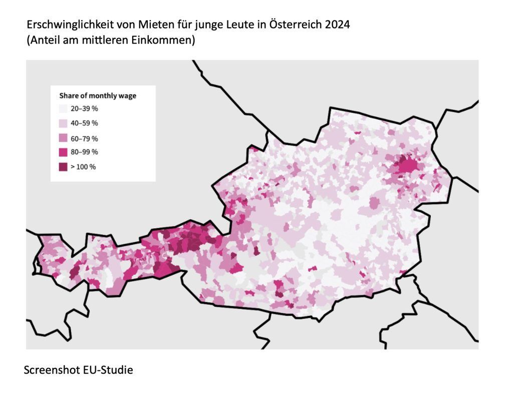 Wohnen gerade auch für Junge teuer