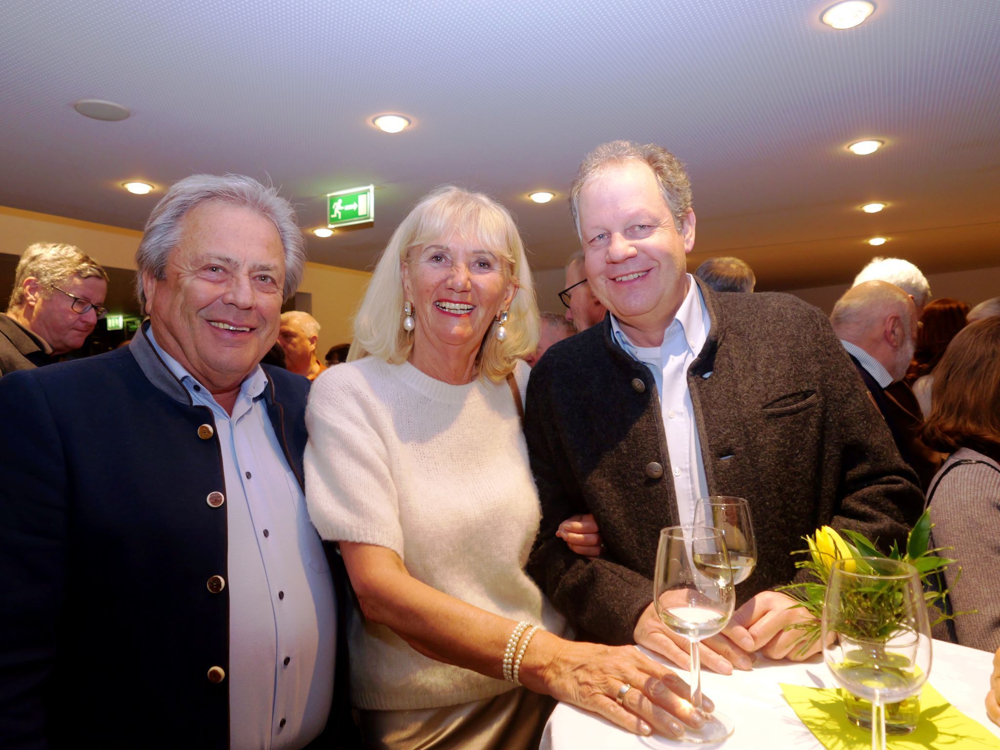 Kurt und Ingeborg Pichler mit Hermann Morscher.