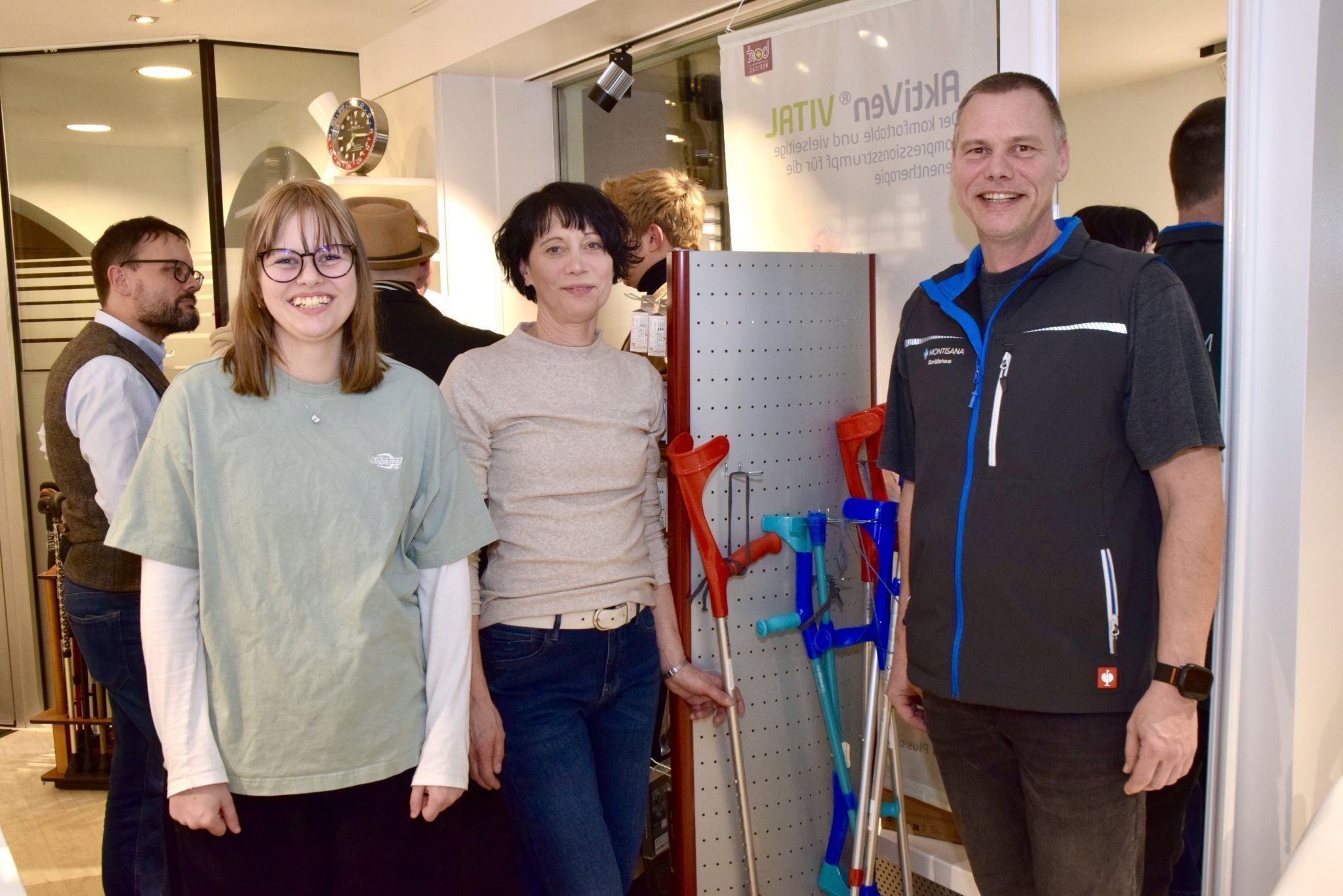 Lina Krug, Claudia Meinen und Patrick Krug