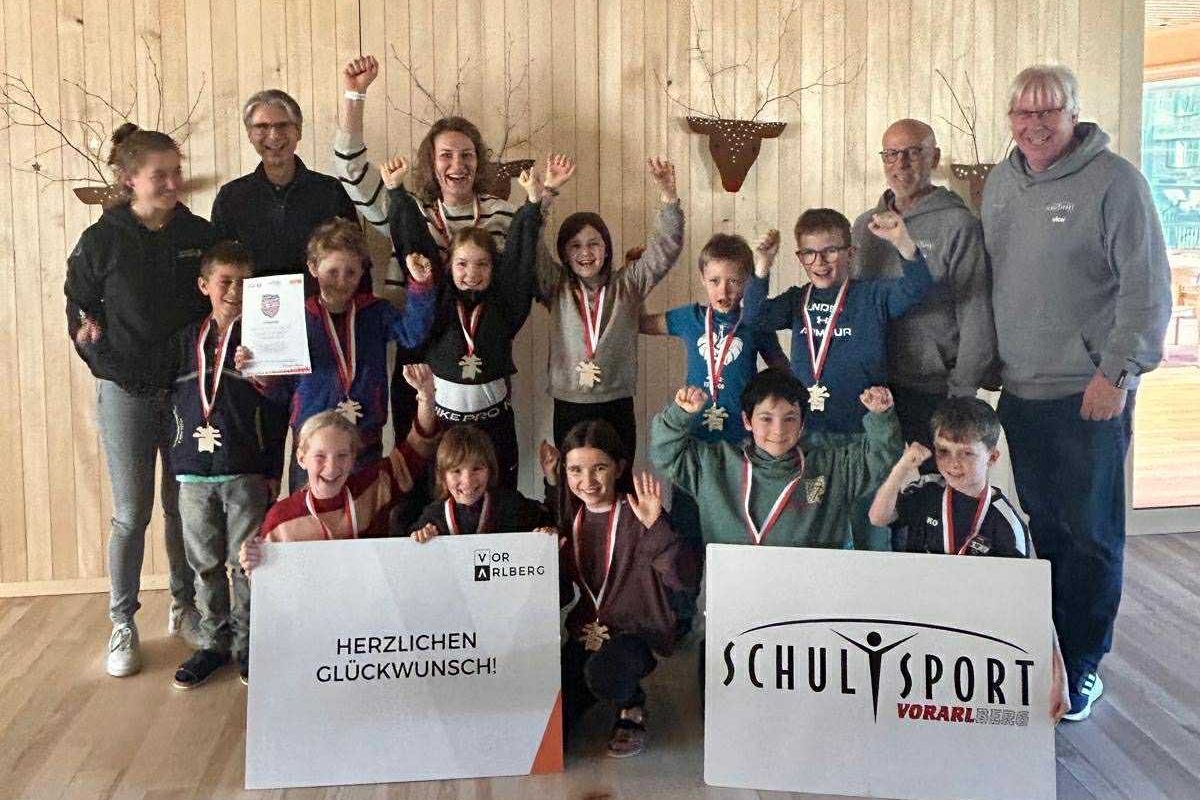 VS Bezau mit Coach Sonja Moosmann wurde Erste.PRIVAT