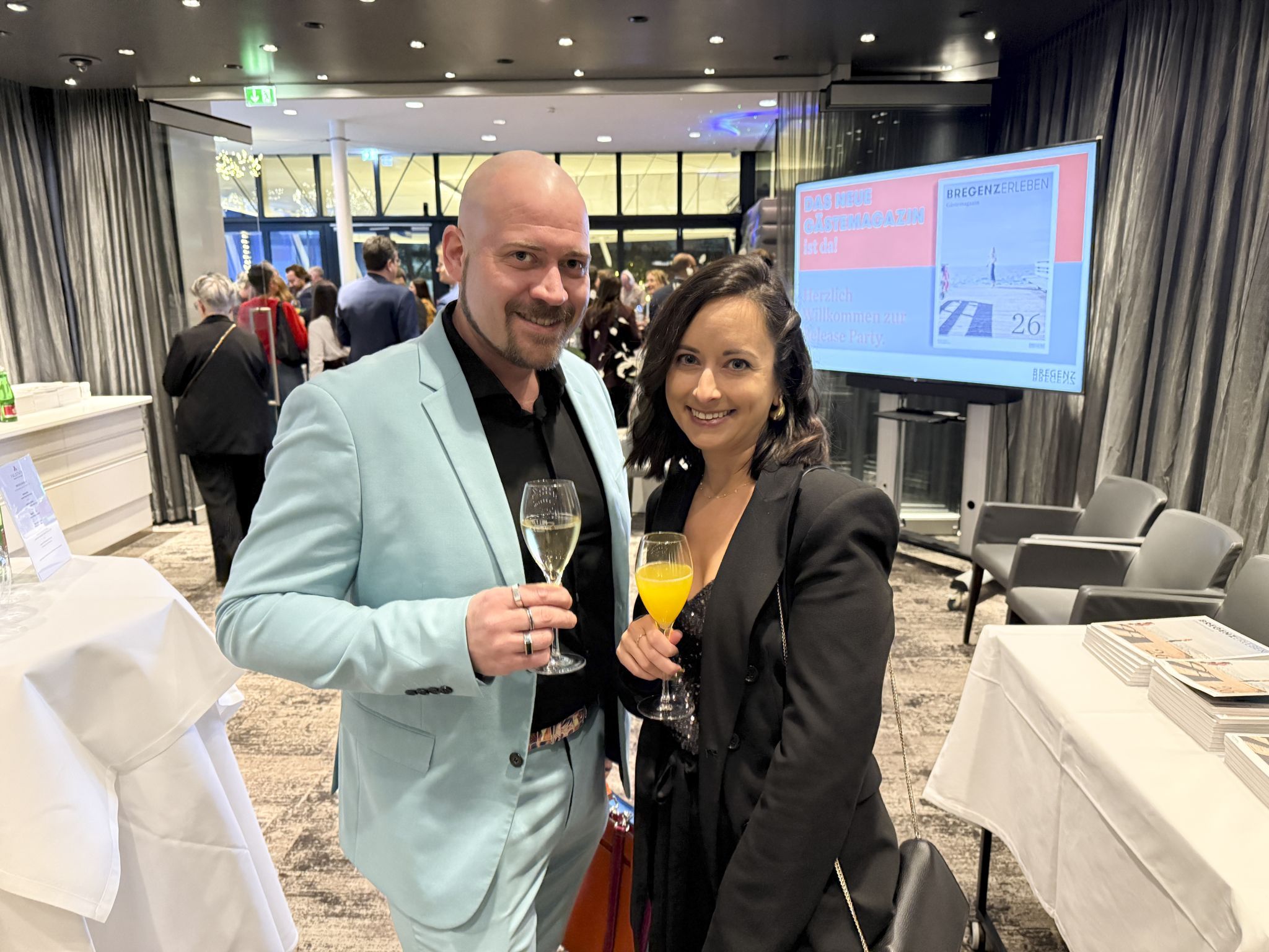 Autorin Veronika Mennel und Michael Egger