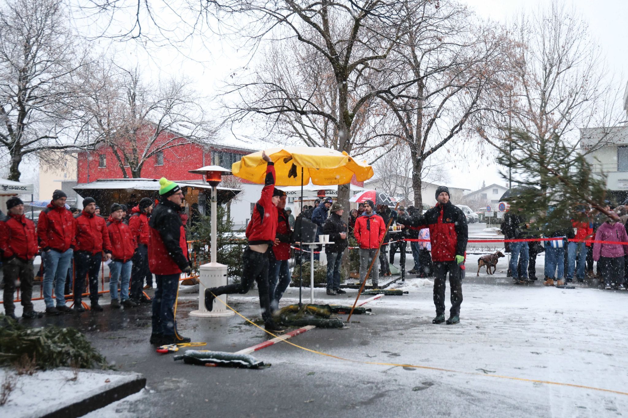 Voller Einsatz beim Kampf um die Gruppenwertung.