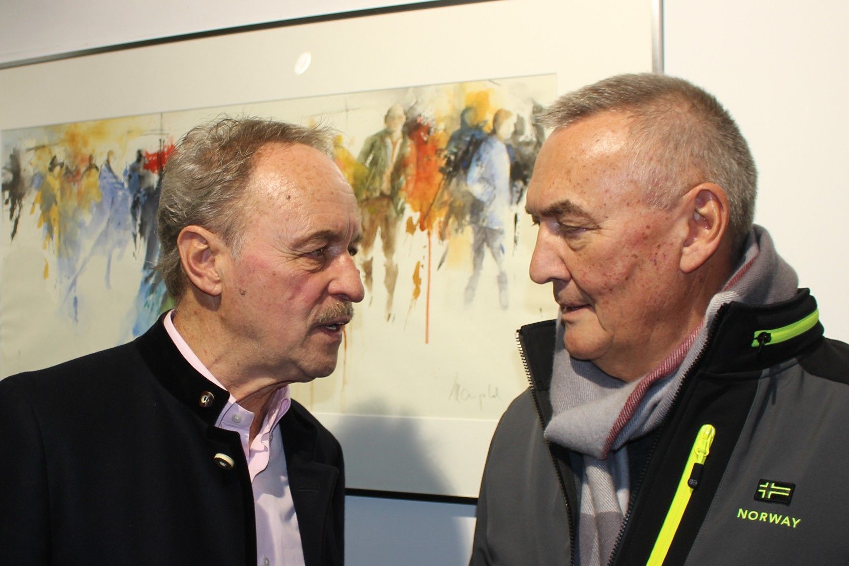 Othmar Bereuter, Obmann der Arge Kunst am Berg, nahm vom Besuch der Ausstellungseröffnung viele Anregungen für seine Arbeit mit nach Sulzberg.