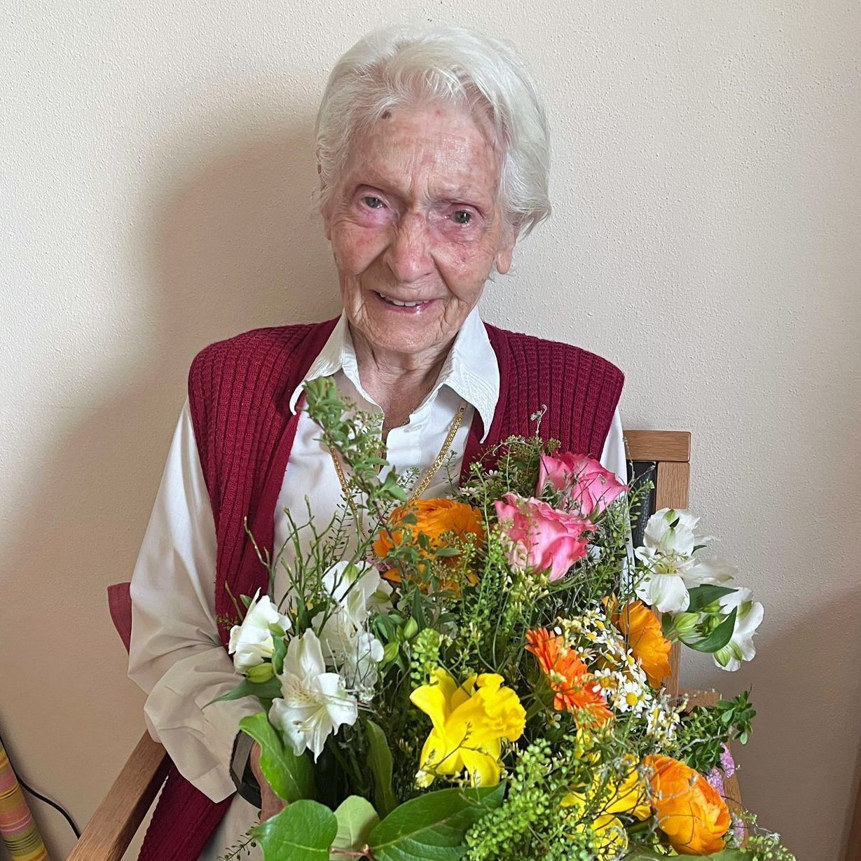 Im April feiert die rüstige Seniorin ihre 100. Geburtstag.