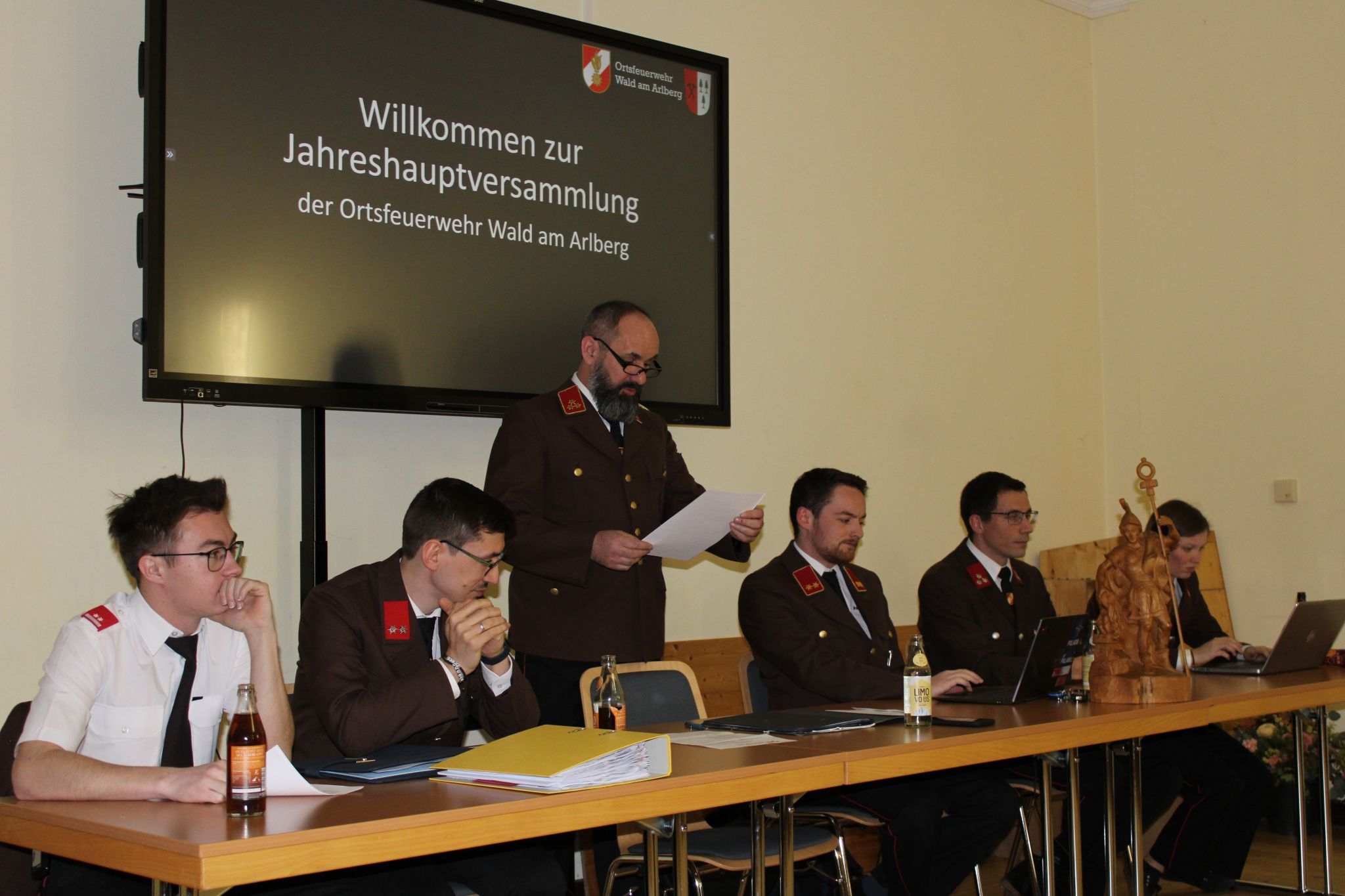 Kommandant Ramon Zech berichtete über das vergangene Feuerwehrjahr.