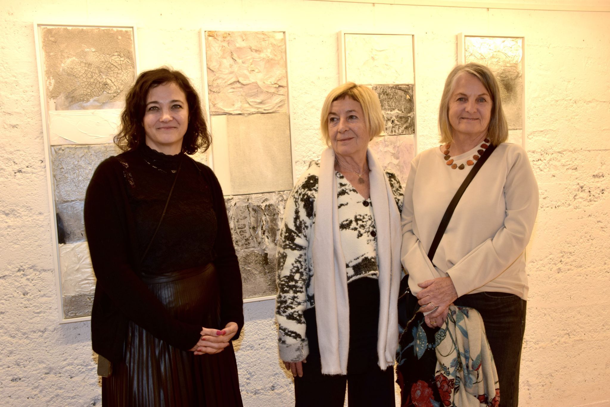 Die drei Künstlerinnen Rebecca Marent, Renate Wittwer und Gerda Tschofen