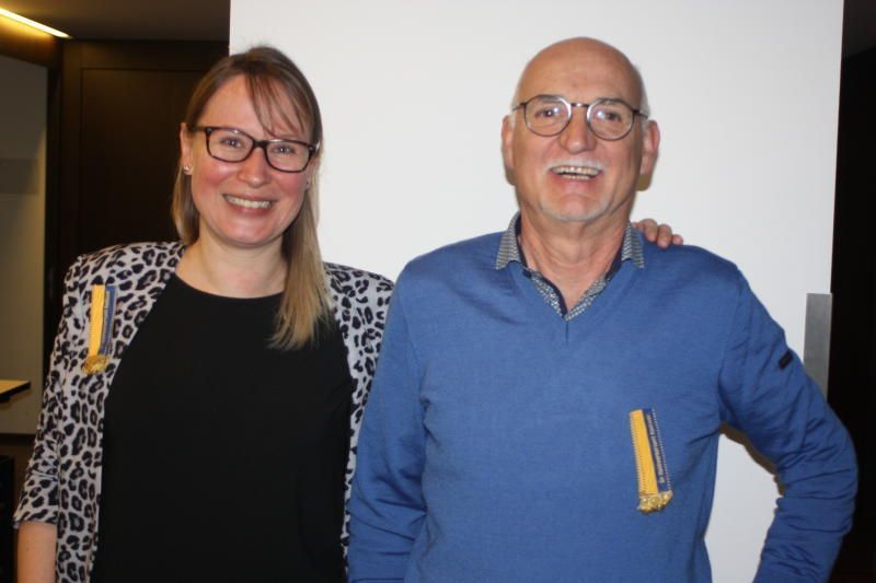 Jennifer Keckeis übernimmt von Erhard Hafner die Funktion als neue Schriftführerin. 