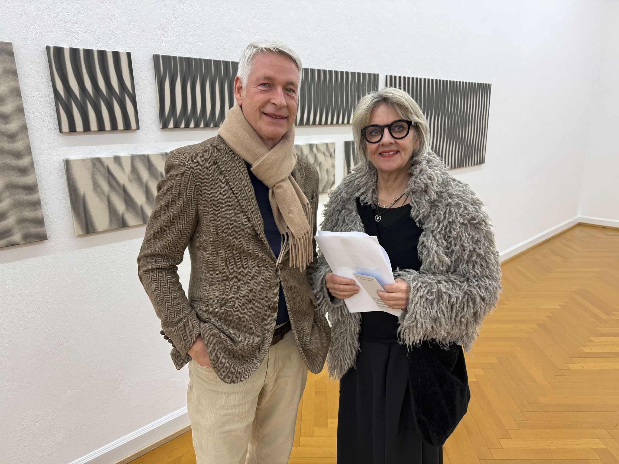 Marco Spitzar und Edith Hofer beim Künstler-Talk