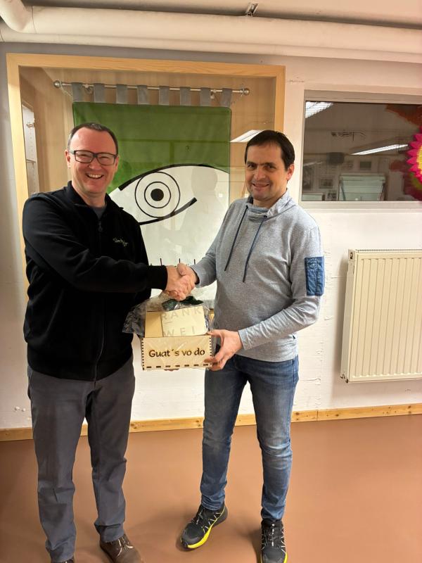 Sieger Mario Pichler mit Stefan Abbrederis.