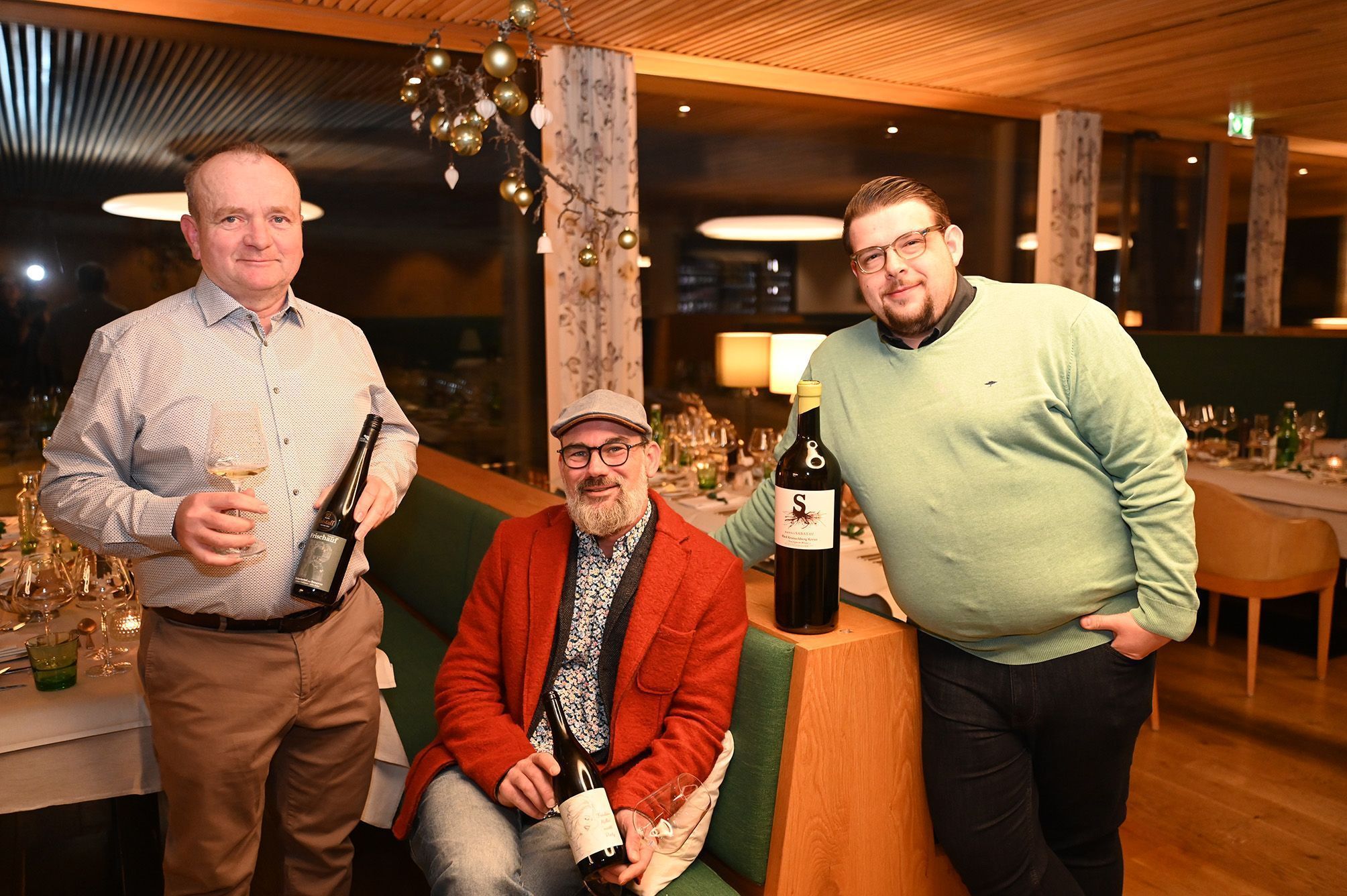 Ernst Frischauf (Weingut Frischauf), Alexander Zöller (Bio-Weingut Zöller) und Mathias Haas (Weingut Sabathi).