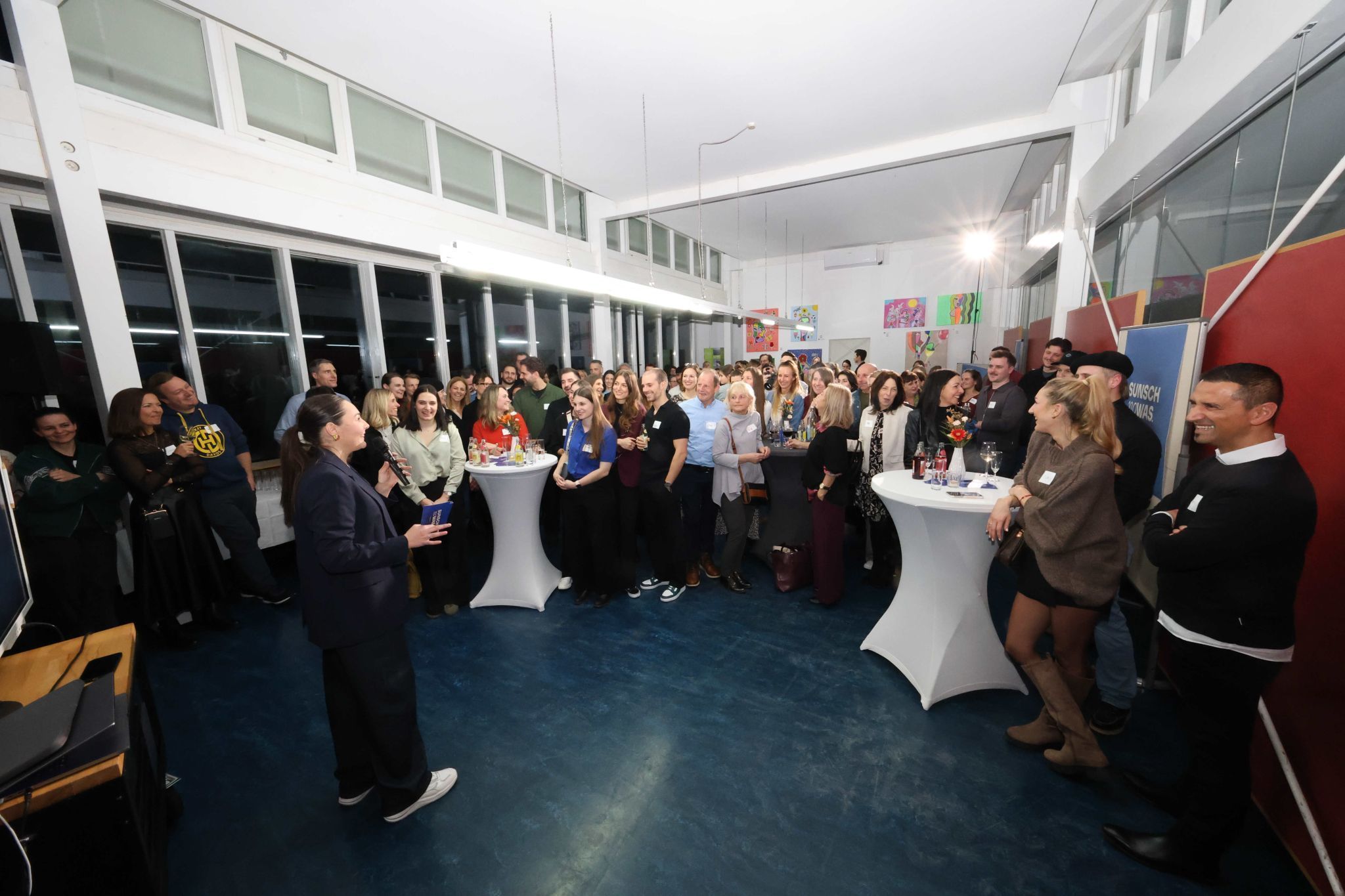 Luca Martina Huber bei ihrer Rede.