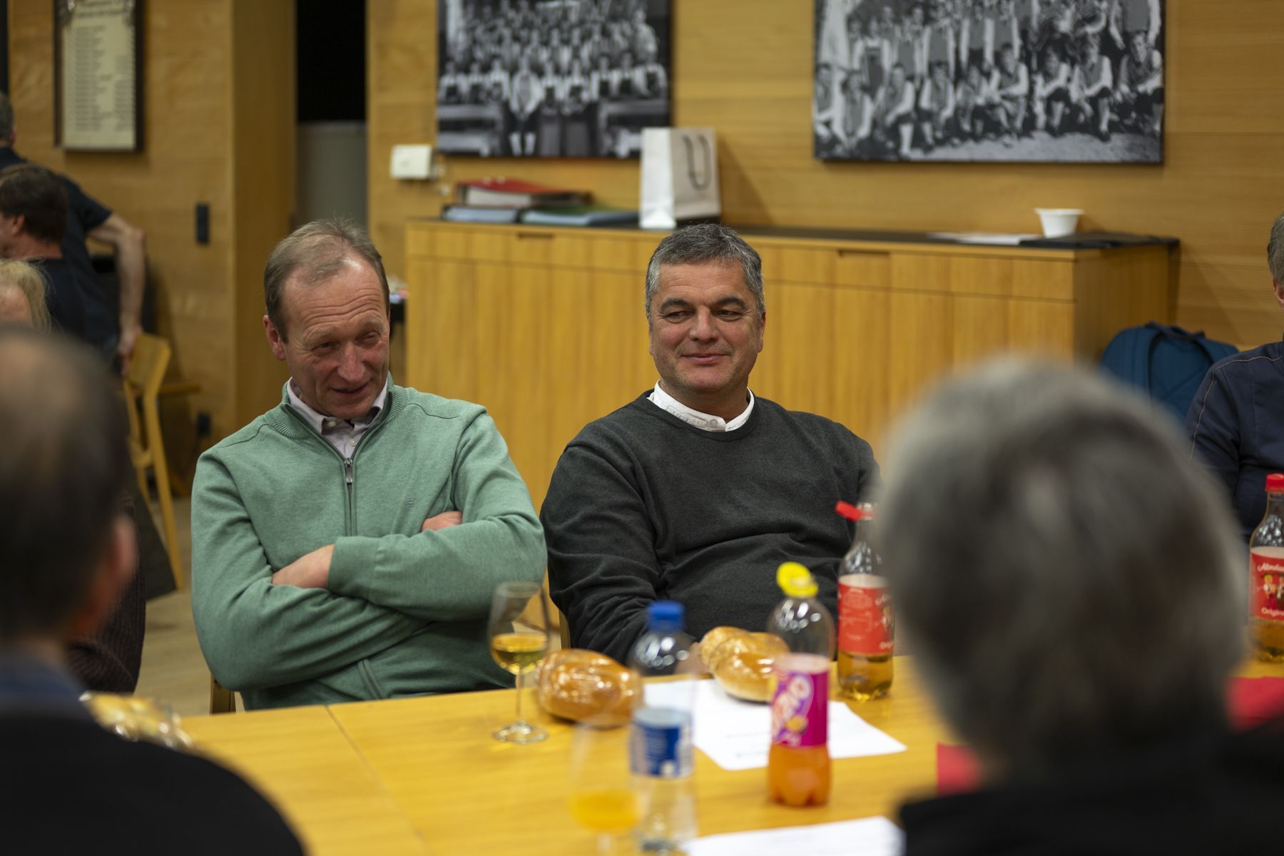 Gäste auf der JHV, Bürgermeister Walter Beer und Bürgermeister Andreas Simma