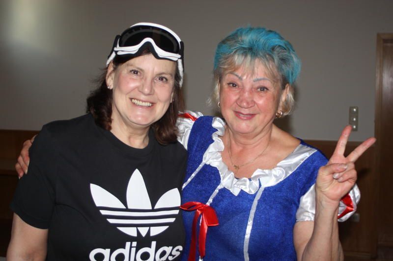 Doris mit Freundin war glücklich. 