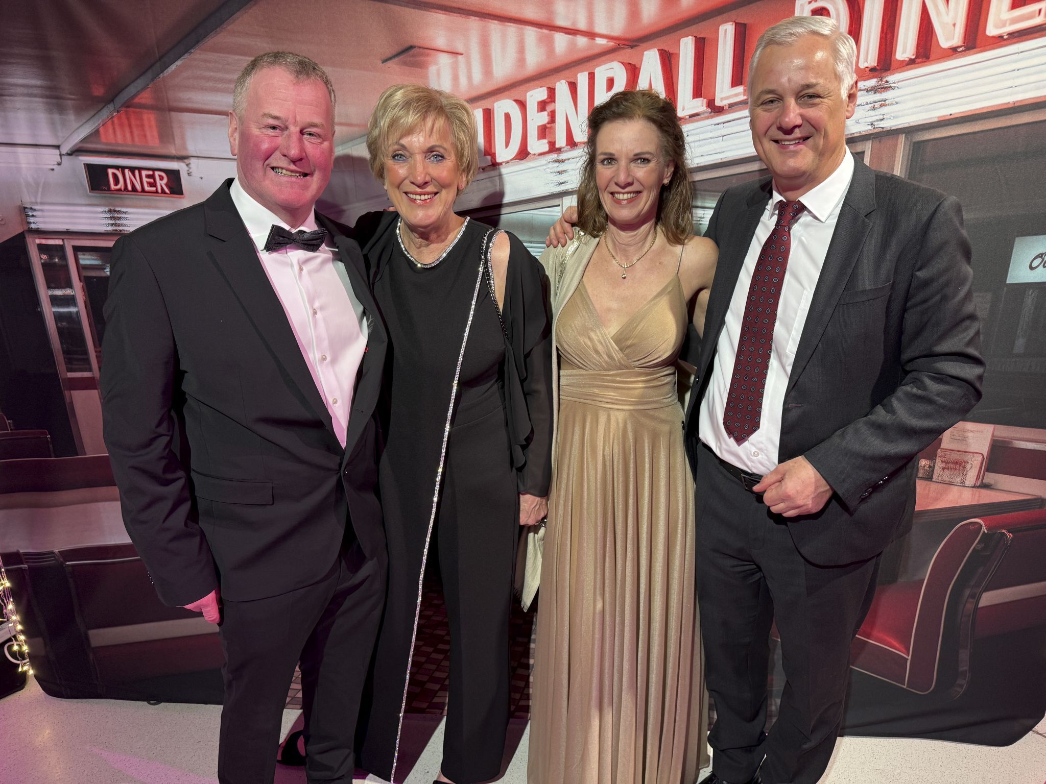 vl. Gerhard und Sabine Spieler kamen mit Alexandra und Robert Golob