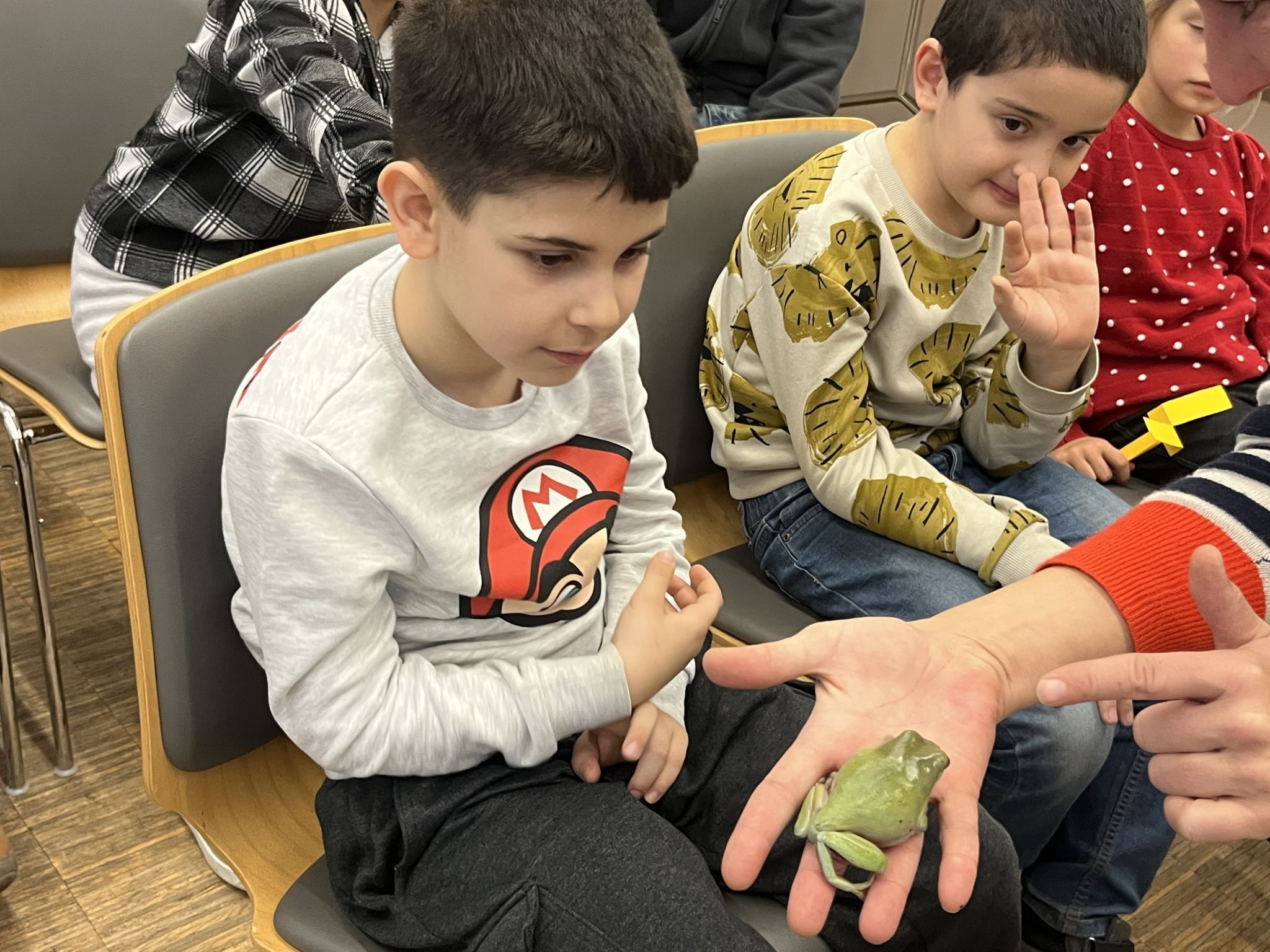 Großes Staunen bei den Kids. 