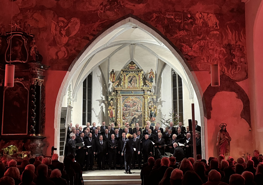 Weihnachtskonzerte des Männerchors Götzis mit starkem Zeichen der Hoffnung