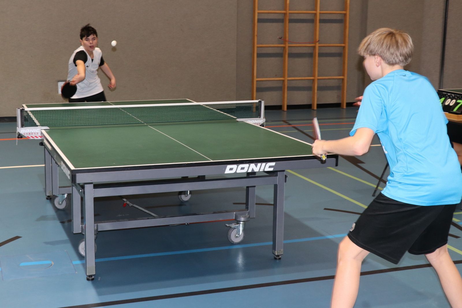 Hohes Niveau im Landesfinale vom Tischtennis. 