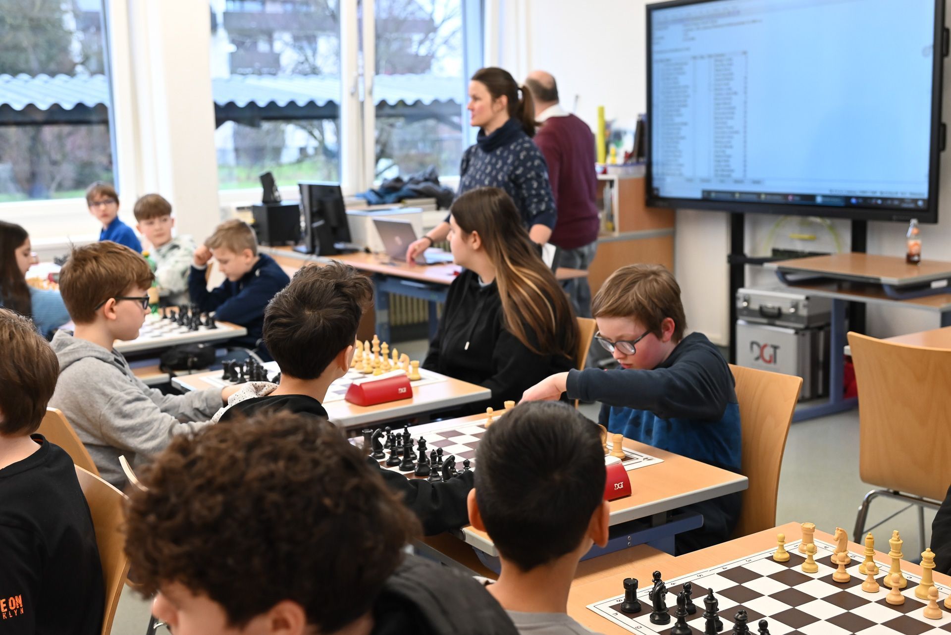 Vollste Konzentration herrschte in den Klassenräumen.