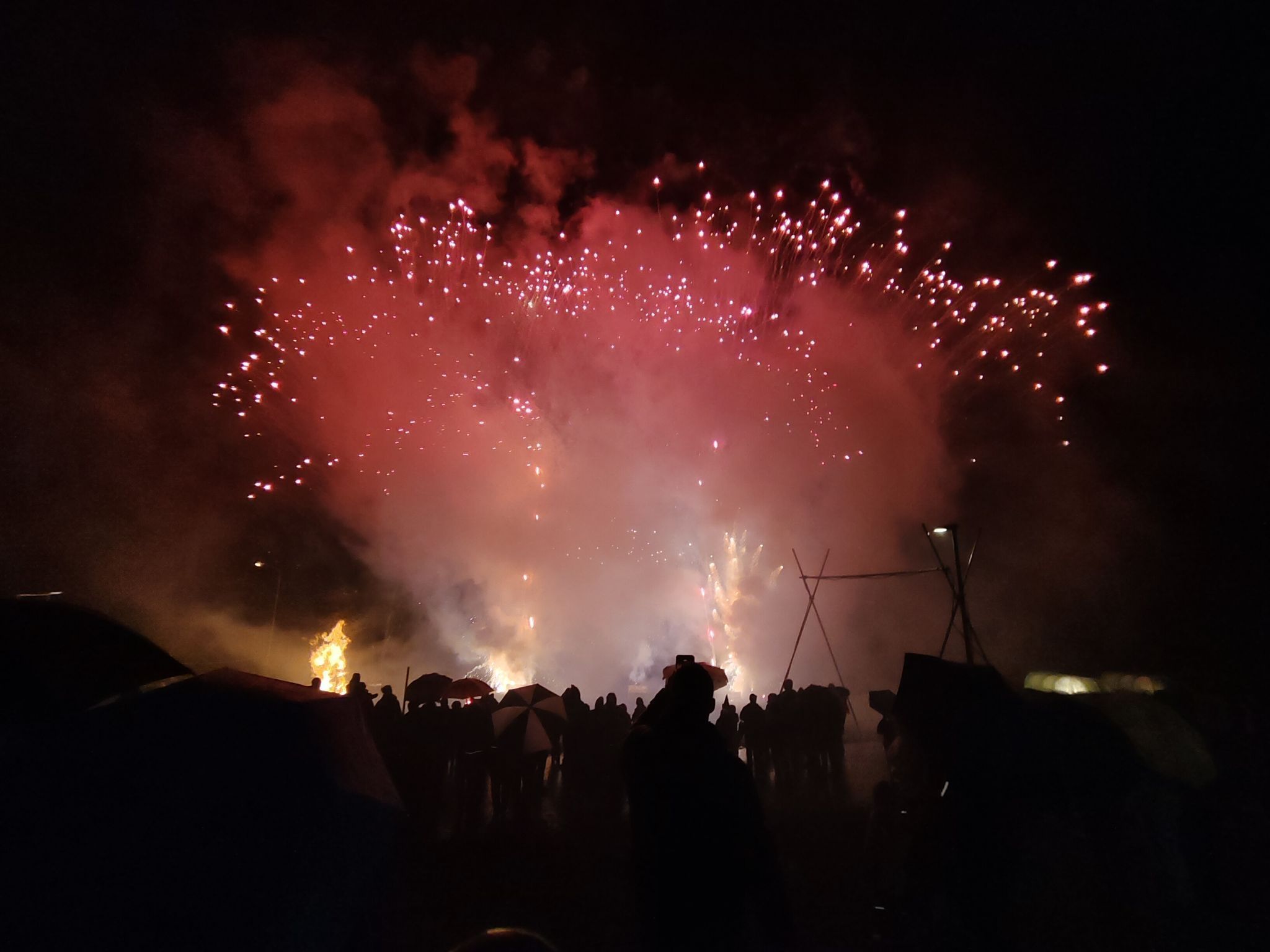 Das Klangfeuerwerk ließ den Himmel in allen Farben erstrahlen.