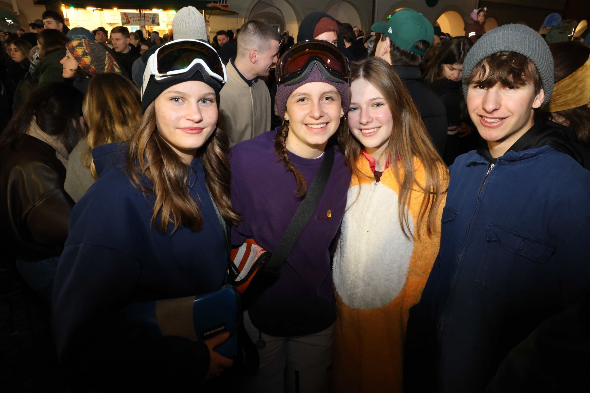 Irma, Rosa, Lena und David aus Batschuns.